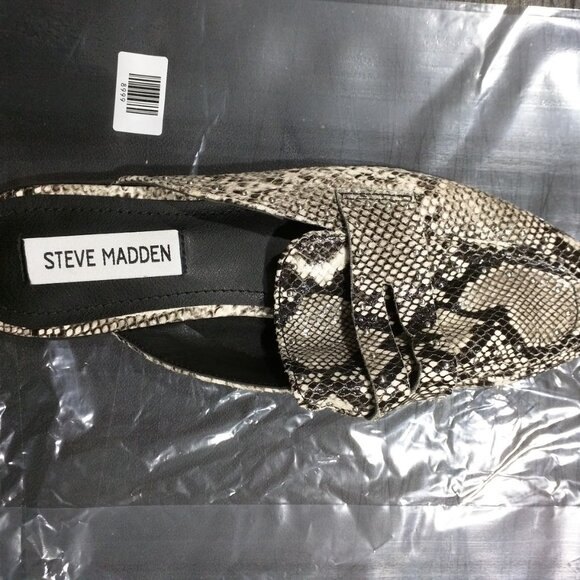 Steve Madden Womens Kendle Mule Flat Snake Size 6.5 M - Picture 1 of 2